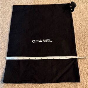 New CHANEL Black storage Bag with White Logo